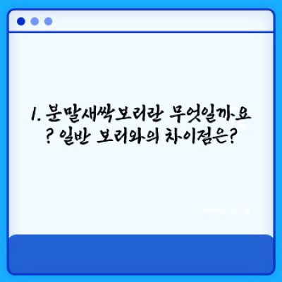 분말새싹보리 완벽 가이드: 효능, 부작용, 선택법까지 한눈에!