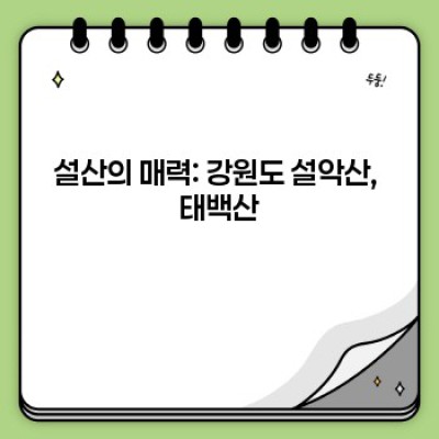 겨울 여행지 추천: 추위를 녹일 따뜻한 휴식과 설렘 가득한 겨울 여정